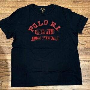Polo by Ralph Lauren Men’s Black Tee with Red Graphic Print XL